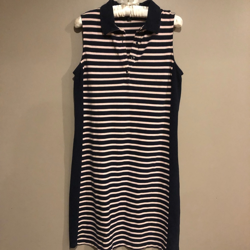 🎀 Lands End polo tank dress sz M